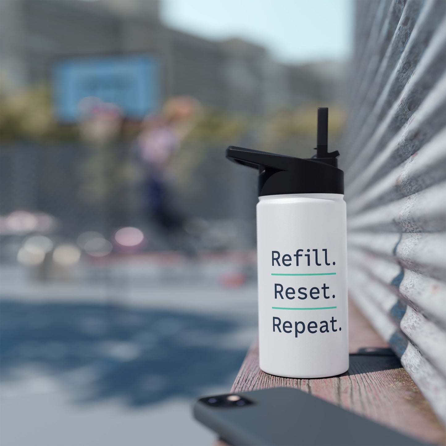 Refill. Reset. Repeat. – Minimalist Stainless Steel Water Bottle | Wellness, Gym & Everyday Hydration Bottle