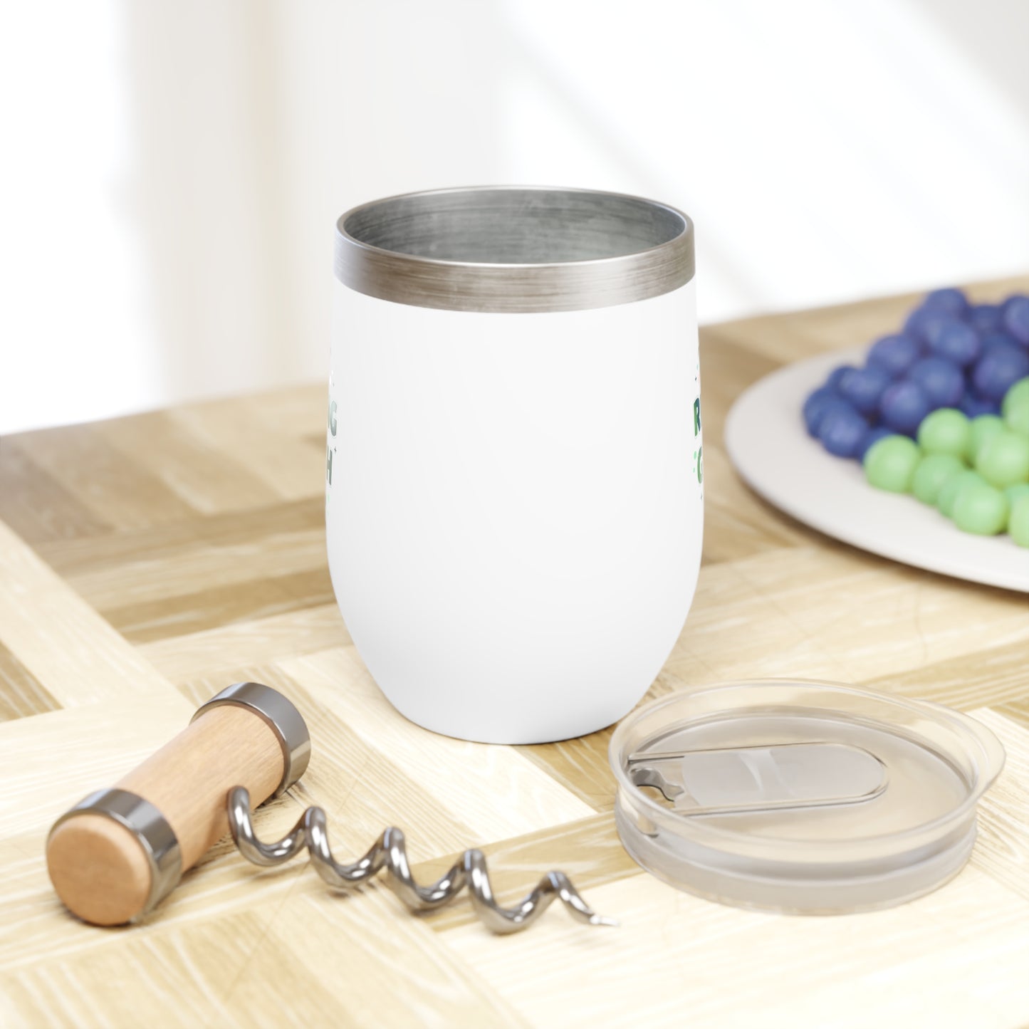 Resting Grinch Face – Funny Christmas Wine Tumbler | Holiday Gift for Her, Stainless Steel Cup
