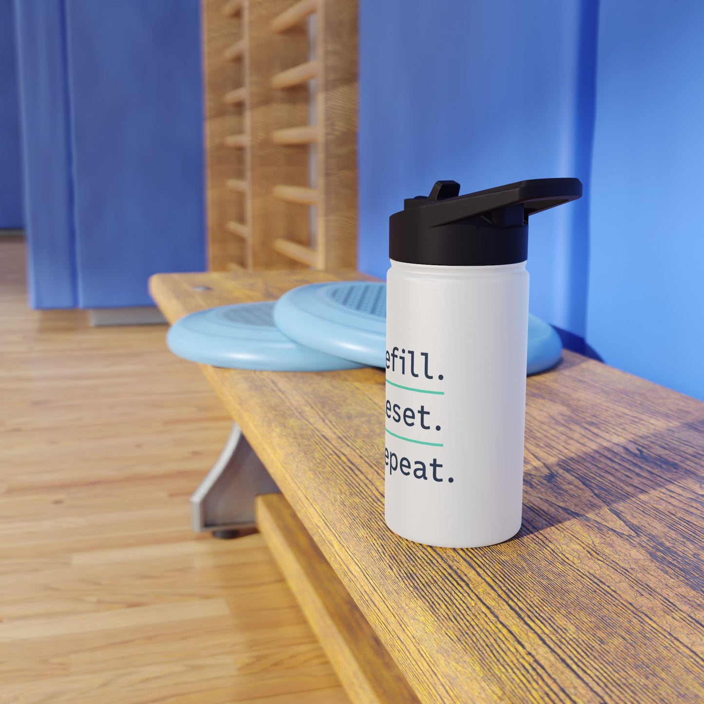 Refill. Reset. Repeat. – Minimalist Stainless Steel Water Bottle | Wellness, Gym & Everyday Hydration Bottle