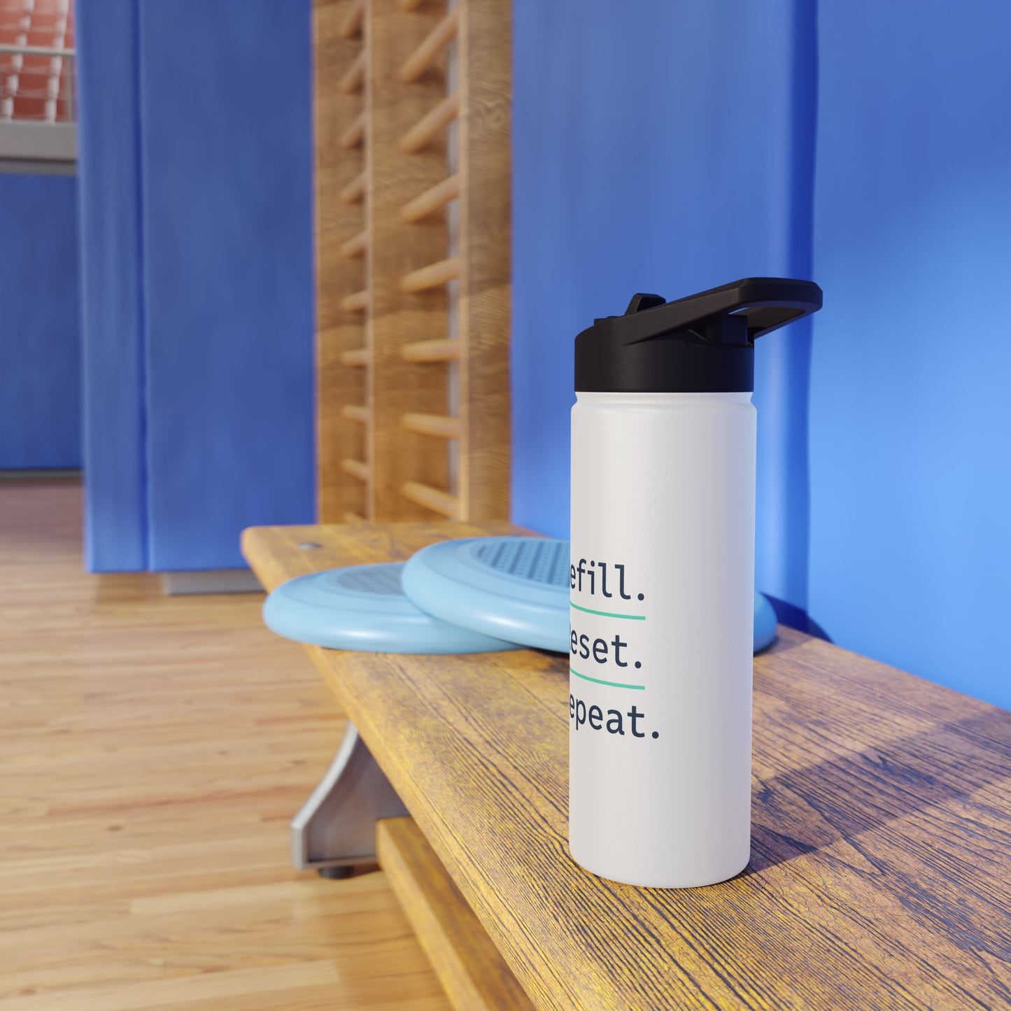 Refill. Reset. Repeat. – Minimalist Stainless Steel Water Bottle | Wellness, Gym & Everyday Hydration Bottle
