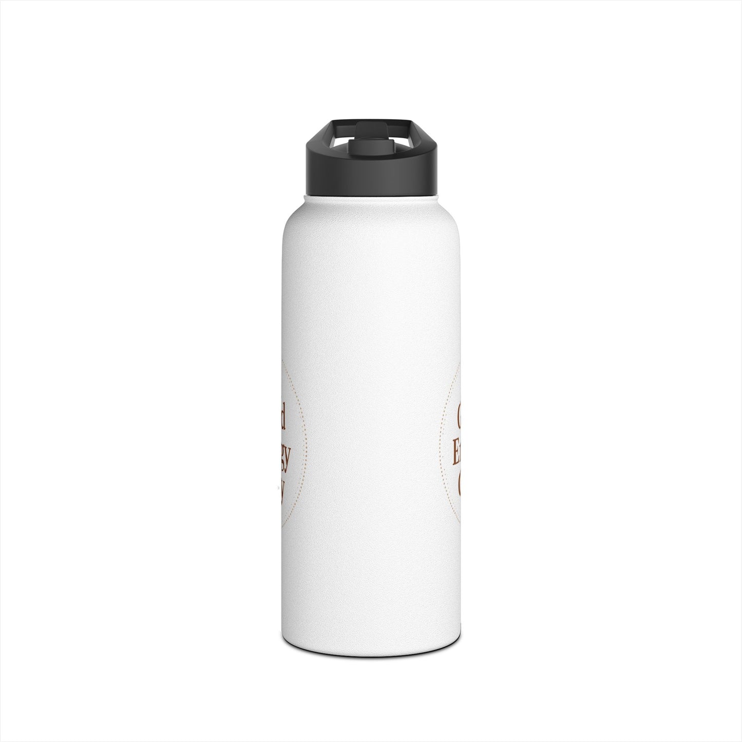 Good Energy Only – Boho Stainless Steel Water Bottle | Mindful Hydration, Yoga & Wellness Gift