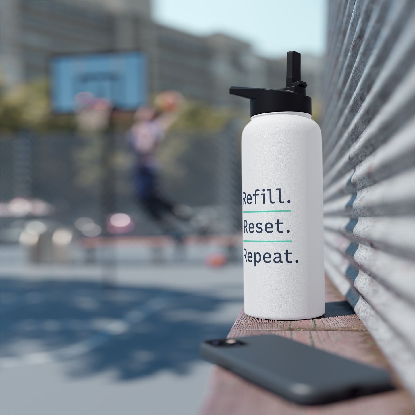 Refill. Reset. Repeat. – Minimalist Stainless Steel Water Bottle | Wellness, Gym & Everyday Hydration Bottle