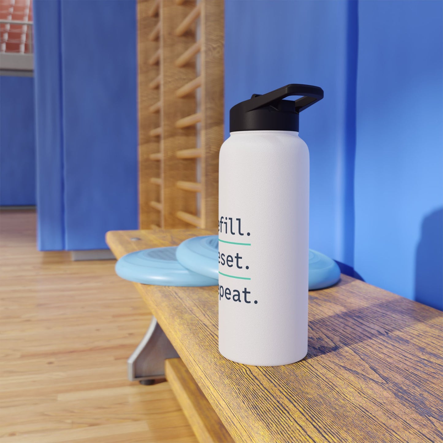 Refill. Reset. Repeat. – Minimalist Stainless Steel Water Bottle | Wellness, Gym & Everyday Hydration Bottle