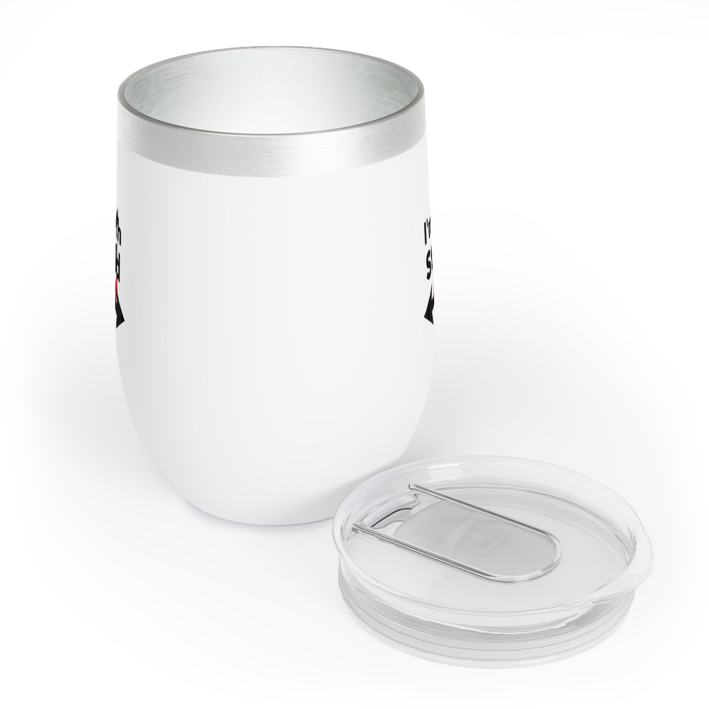 I’m With Stupid – 12 oz Stainless Steel Wine Tumbler | Funny Matching Gift for Couples & Friends