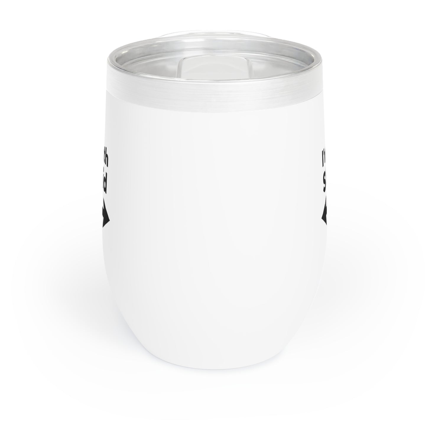 I’m With Stupid – 12 oz Stainless Steel Wine Tumbler | Funny Matching Gift for Couples & Friends