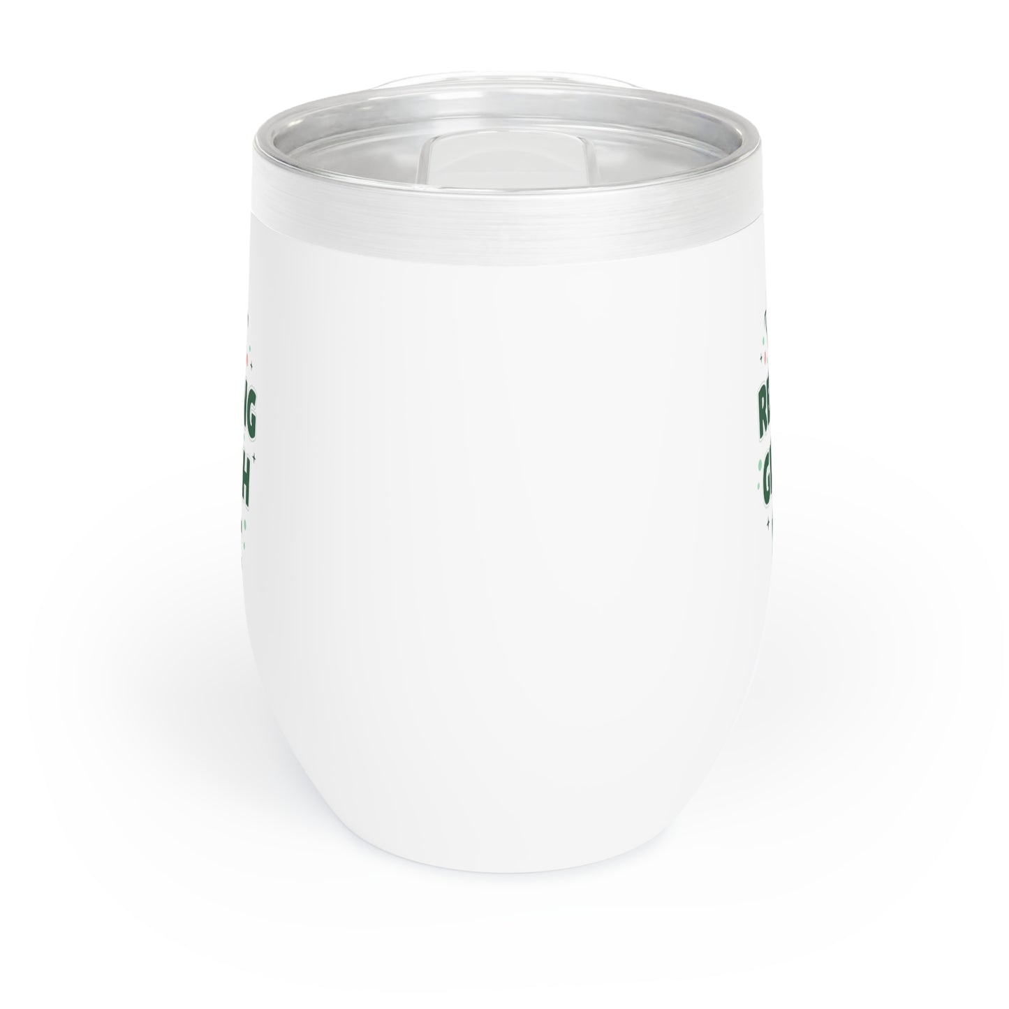Resting Grinch Face – Funny Christmas Wine Tumbler | Holiday Gift for Her, Stainless Steel Cup