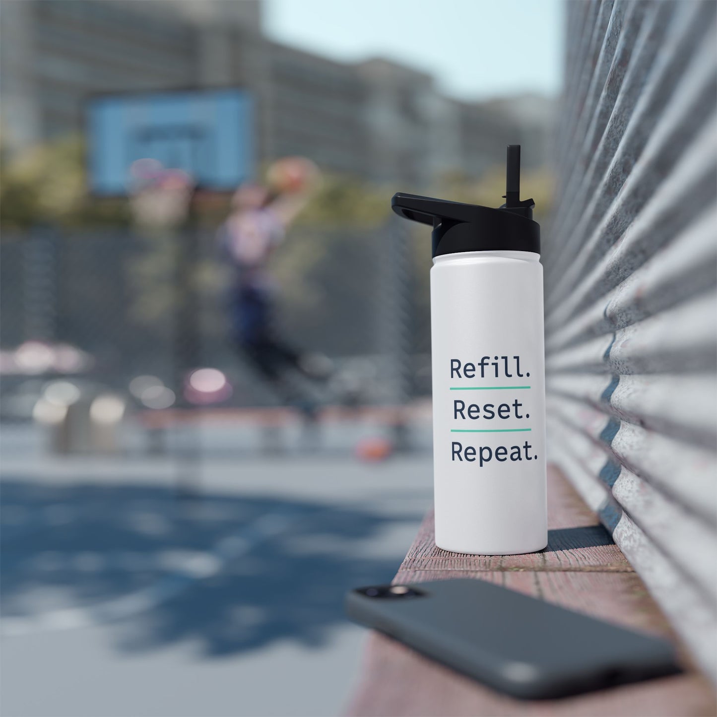 Refill. Reset. Repeat. – Minimalist Stainless Steel Water Bottle | Wellness, Gym & Everyday Hydration Bottle