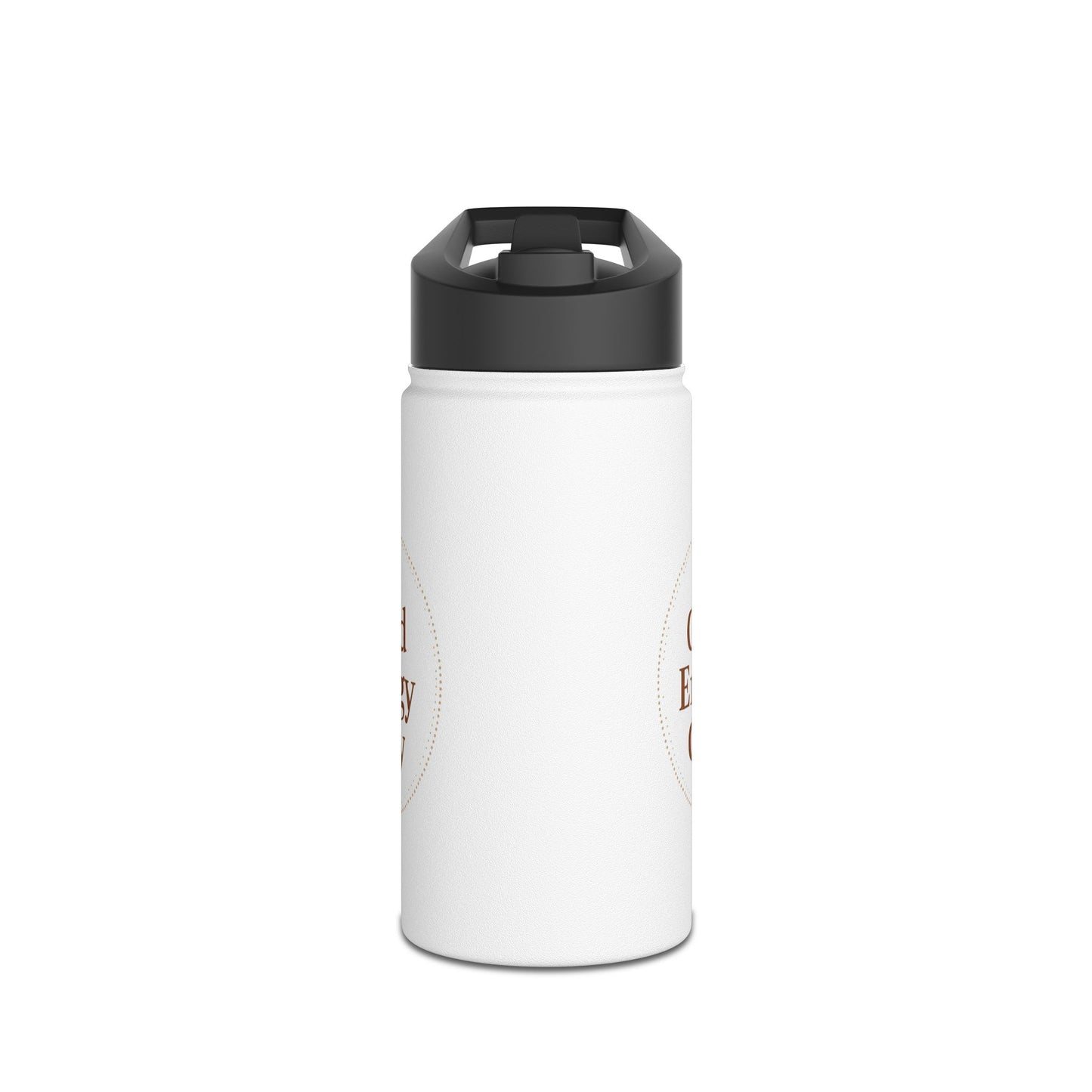 Good Energy Only – Boho Stainless Steel Water Bottle | Mindful Hydration, Yoga & Wellness Gift