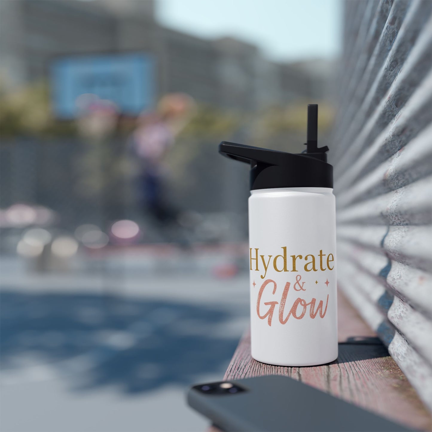 Hydrate & Glow – Aesthetic Stainless Steel Water Bottle | Wellness, Fitness & Self-Care Gift