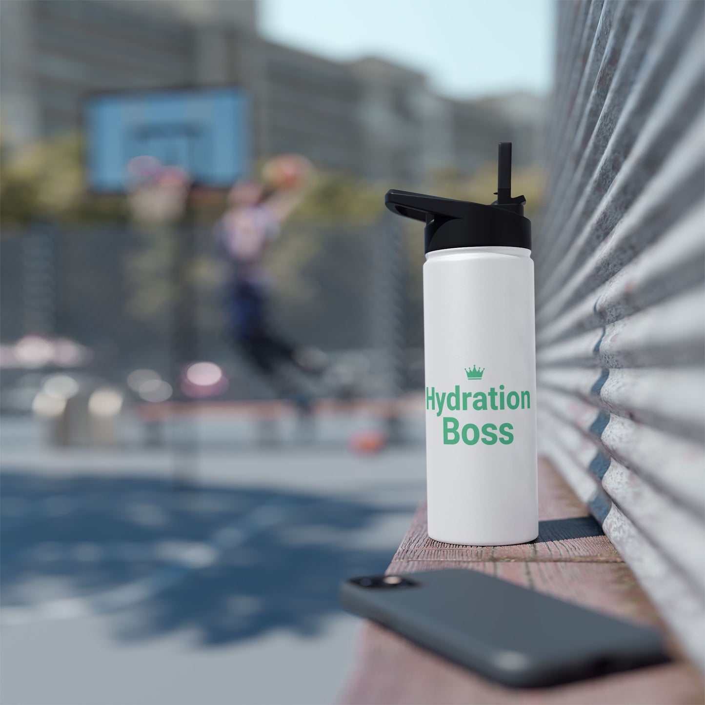 Hydration Boss – Funny Stainless Steel Water Bottle | Fitness, Gym & Motivation Gift
