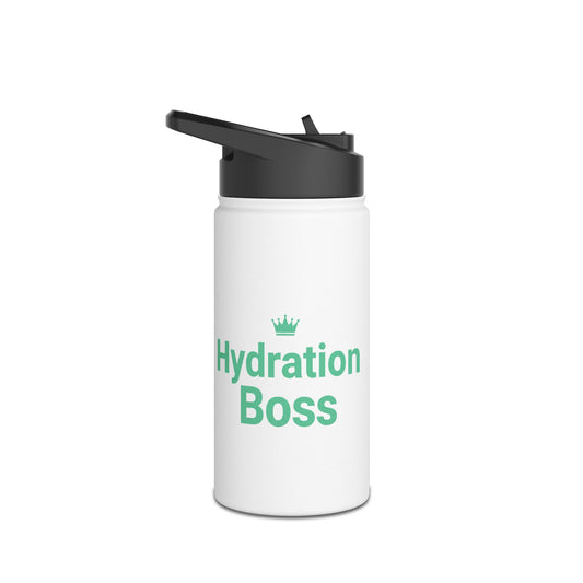 Hydration Boss – Funny Stainless Steel Water Bottle | Fitness, Gym & Motivation Gift