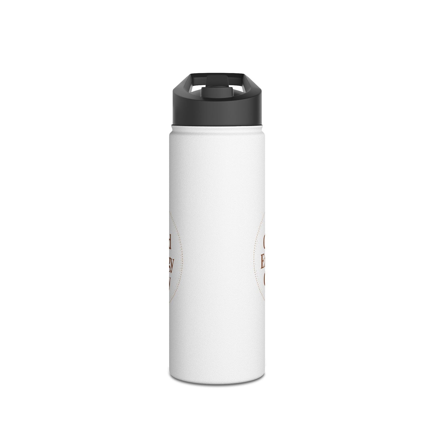 Good Energy Only – Boho Stainless Steel Water Bottle | Mindful Hydration, Yoga & Wellness Gift