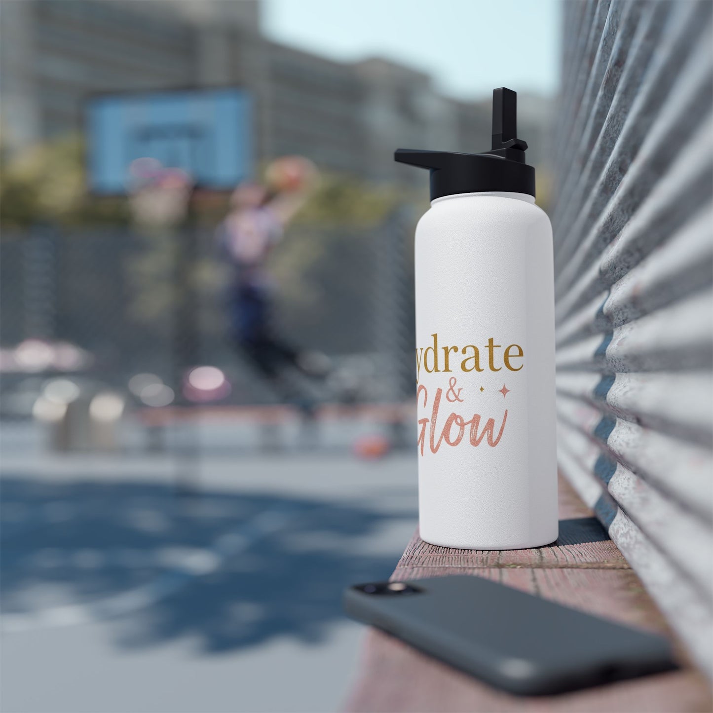 Hydrate & Glow – Aesthetic Stainless Steel Water Bottle | Wellness, Fitness & Self-Care Gift